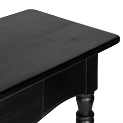 Thomas Updated Traditional Black Wood Spindle Console Table|