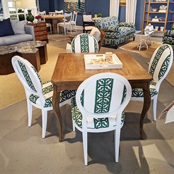 Navarre Updated Traditional Oak Wood Game Table|