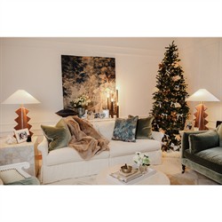 Riven Country Blue Ceramic Staffordshire Dog Figurine - Set of 2|