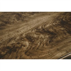 Whitaker Modern Classic Brown Walnut Champagne Steel Dresser|