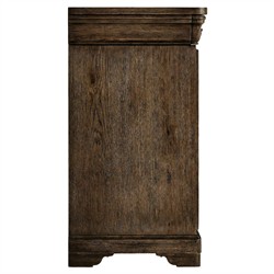 Delphina French Country Brown Oak Wood Dresser|