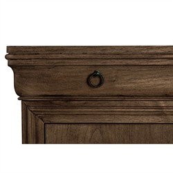 Delphina French Country Brown Oak Wood Dresser|