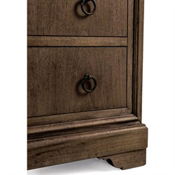 Delphina French Country Brown Oak Wood Dresser|