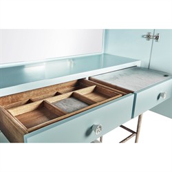 Maris Coastal Beach White Coral Patterned Oak Wood Bar Cabinet|