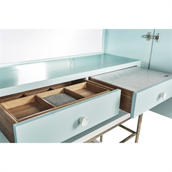 Maris Coastal Beach White Coral Patterned Oak Wood Bar Cabinet|