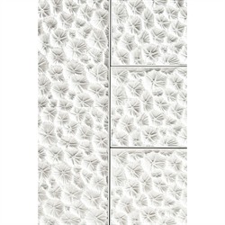 Maris Coastal Beach White Coral Patterned Oak Wood Media Cabinet - 102"|