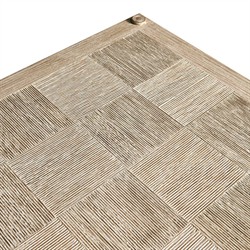 Mateo Modern Classic Beige Acacia Wood Bamboo Console Table|