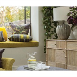 Mateo Modern Classic Beige Acacia Wood Bamboo Buffet|