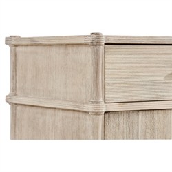 Mateo Modern Classic Beige Acacia Wood Bamboo Buffet|