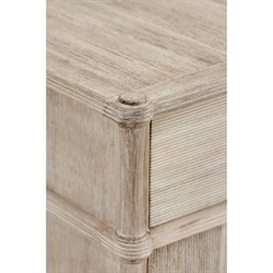 Mateo Modern Classic Beige Acacia Wood Bamboo Buffet|