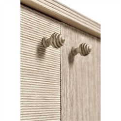 Mateo Modern Classic Beige Acacia Wood Bamboo Etagere|