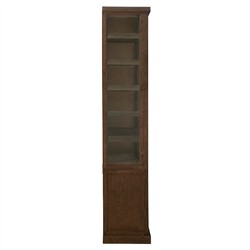 Malen Rustic Lodge Dark Brown Reclaimed Wood China Cabinet|