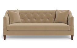 Willa Sand Dune Performance Velvet Sofa - 86"|