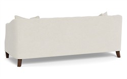 Willa Heathered Ivory Crypton Performance Flecked Chenille Sofa - 86&quot;|