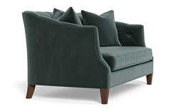 Willa Lagoon Performance Velvet Settee - 61&quot;|