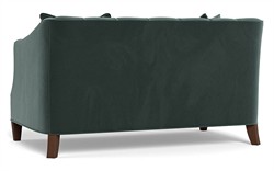 Willa Lagoon Performance Velvet Settee - 61&quot;|