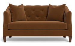 Willa Spice Performance Velvet Settee - 61&quot;|