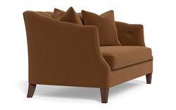 Willa Spice Performance Velvet Settee - 61&quot;|