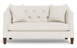 Willa Mascarpone Sustain Performance Basket Weave Settee - 61&quot;|