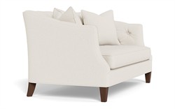 Willa Mascarpone Sustain Performance Basket Weave Settee - 61&quot;|