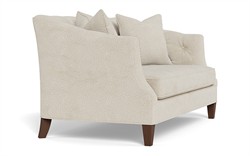 Willa Sugar Cookie Performance Boucle Weave Settee - 61&quot;|