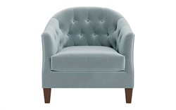 Willa Saltwater Blue Performance Velvet Chair|