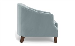 Willa Saltwater Blue Performance Velvet Chair|