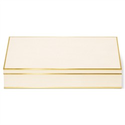 AERIN Luxe Modern Classic Cream Shagreen Mahjong Set|