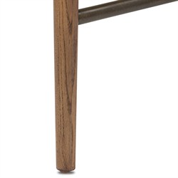 Demi Beige Shearling Accent Stool|