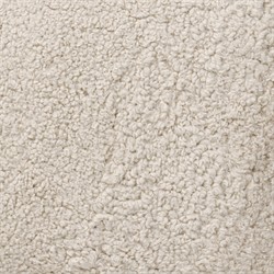 Demi Beige Shearling Accent Stool|