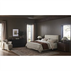 Agatha Dark Brown Walnut Nightstand|