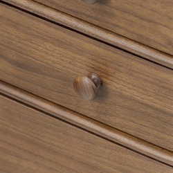 Agatha Dark Brown Walnut Nightstand|