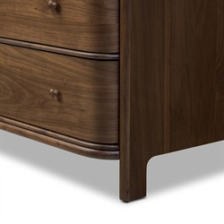 Agatha Dark Brown Walnut Dresser|