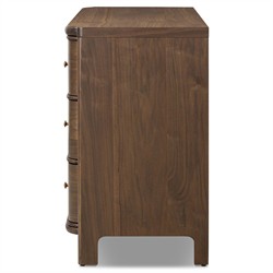 Agatha Dark Brown Walnut Dresser|