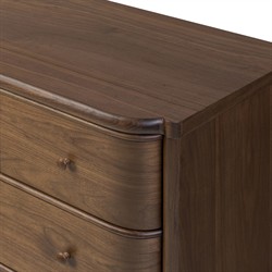 Agatha Dark Brown Walnut Dresser|
