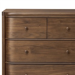 Agatha Dark Brown Walnut Dresser|
