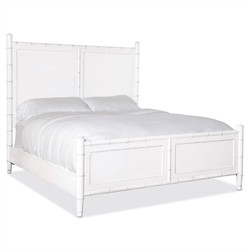 Sharise Coastal Beach White Wood Bed - King|