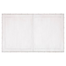 Sharise Coastal Beach White Wood Rectangular Extendable Dining Table - 68-88"|