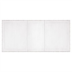 Sharise Coastal Beach White Wood Rectangular Extendable Dining Table - 68-88"|