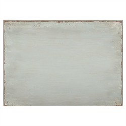 Sharise Coastal Beach Light Blue Wood Nightstand|