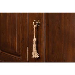 Serenity Updated Traditional Brown Walnut Wood Sideboard|