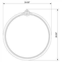 Quince Updated Traditional Antique Brown Mango Wood Round Wall Mirror|