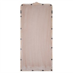 Alessia Traditional White Mango Wood Full Length Floor Mirror|