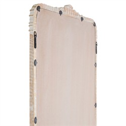 Alessia Traditional White Mango Wood Full Length Floor Mirror|