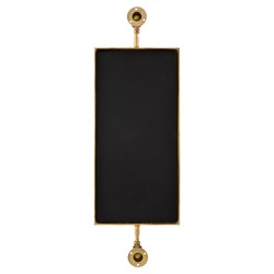Ronin Traditional Gold Metal Wall Mirror - 42"|