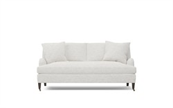 Cordelia Heathered Ivory Performance Bench Cushion Sofa - 79"|