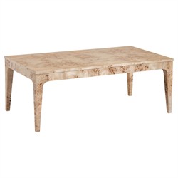 Marlo Modern Classic Light Burl Coffee Table|