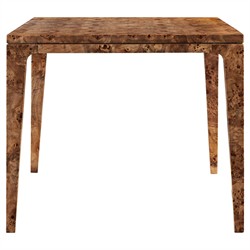 Marlo Modern Classic Dark Burl Dining Table - 72"|