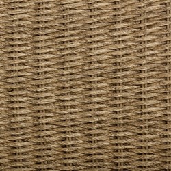 Viana Coastal Beige Upholstered Natural Wicker Outdoor Sofa - 93"|