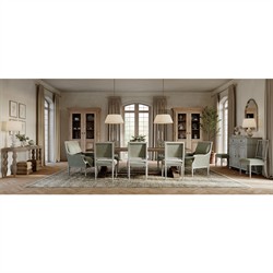 Lylia French Country Antique Gold Leaf Iron White Pleated Shade Pendant|